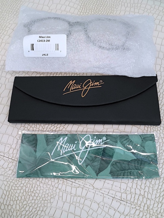 Brand New 100% Authentic Maui Jim C2413 2M Eyeglasses Black 48mm Unisex main image 7